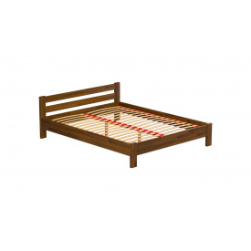 Полуторная кровать Estella Рената 120х190 см деревянная цвет орех-темный-101