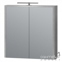 Зеркальный шкафчик с LED-подсветкой Ювента Livorno LvrMC-70 структурный серый Житомир