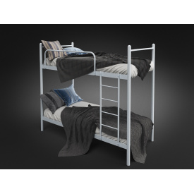 Двухъярусная кровать Ирис Tenero металлическая 80х200 см белая