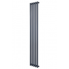 Вертикальный дизайнерский радиатор ARTTIDESIGN Matera 5/1800 серый мат Львов
