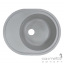 Овальная гранитная кухонная мойка с сушкой Adamant Vast 610x495x200 09 светло-серый Вінниця