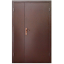 Двері вхідні ПРЕМІУМ RAL-8019 метал\метал 120 см ліві Винница