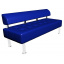 Синий офисный диван Тонус Sentenzo 1600х600 мм без подлокотников Львов