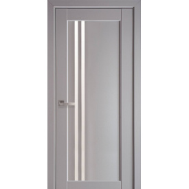 Полотно дверне ДЕЛЛА ПП преміум сіра пастель 200x80 см +скло