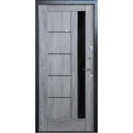 Двері вхідні MAGDA Т4,01 (R021) 96см єко дуб шато - 605 (З ТЕРМОРОЗРИВОМ) ЛІВІ (ГРЕТА)