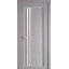 Полотно дверне ДЕЛЛА ПП преміум сіра пастель 200x80 см +скло Киев