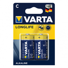 Батарейка C VARTA Longlife LR14 2шт/блістер Alkaline