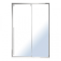 VOLLE AIVA дверь в нишу 120x195см раздвижная прозрачное стекло 8мм хром Луцьк