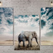 Модульная картина Слон ADJ0152 размер 150 х 180 см
