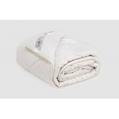 Одеяло IGLEN из овечьей шерсти в жаккардовом дамаске Демисезонное 110х140 см Белый (11014051WH) Харьков