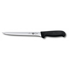 Кухонный нож Victorinox Fibrox филейный для рыбы 200 мм Черный (5.3763.20) Днепр