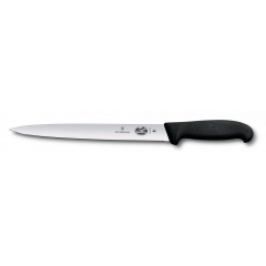 Кухонный нож Victorinox Fibrox Sausage для нарезки 25 см Черный (5.4473.25) Тернополь