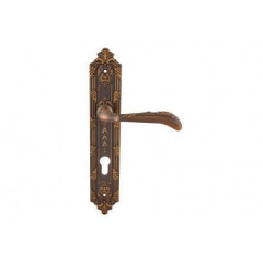 Дверная ручка на планке под ключ (85мм) SIBA Karina Матовый Кофе Хмельницький
