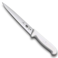 Кухонный нож Victorinox Fibrox Filleting Flex для филе 18 см Белый (5.3707.18) Тернополь