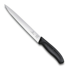 Кухонный нож филейный Victorinox Swiss Classic Filleting Flex 20 см Черный (6.8713.20B) Харьков