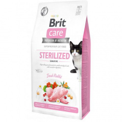 Сухой корм Brit Care Cat GF Sterilized Sensitive 7 кг для стерилизованных кошек с чувствительным пищеварением (кролик) Павлоград