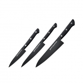 Набор из 3-х кухонных ножей Samura Shadow (SH-0220)