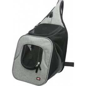 Рюкзак-переноска для собак и кошек Trixie Savina 30 х 33 x 26 см до 10 кг Черный с серым (4047974289419)