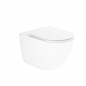 Унитаз подвесной Qtap Robin безободковый с сиденьем Soft-close QT13332141ERW SD00042540