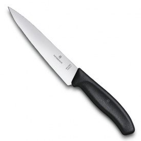 Кухонный нож разделочный Victorinox Swiss Classic Carving 15 см Черный (6.8003.15G)
