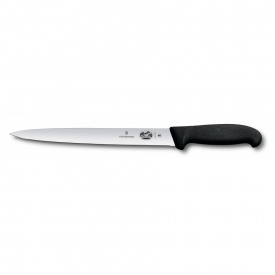 Кухонный нож Victorinox Fibrox Sausage для нарезки 25 см Черный (5.4473.25)