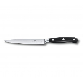 Кухонный кованый нож Victorinox Grand Maitre разделочный 15 мм в подарочной коробке Черный (7.7203.15G)