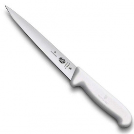 Кухонный нож Victorinox Fibrox Filleting Flex для филе 18 см Белый (5.3707.18)