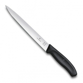 Кухонный нож филейный Victorinox Swiss Classic Filleting Flex 20 см Черный (6.8713.20B)