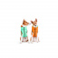 Курточка для собак AiryVest Lumi Двусторонняя Светящаяся М 45 Салатово-оранжевая Полтава
