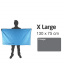 Рушник Lifeventure Micro Fibre Comfort XL 130 x 75 см Синій 63341 Ровно