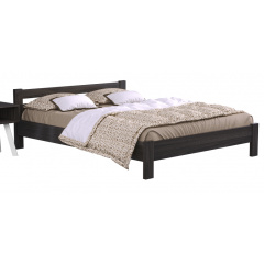 Двоспальне ліжко Estella Рената 160х200 см дерев'яне в кольорі венге Чернівці