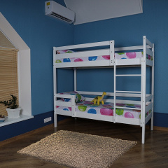 Двухъярусная кровать детская Sportbaby Babyson-3 80x190 см деревянная белая Червоноград