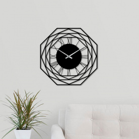 Настенные часы Moku Kamanasi 48 x 48 см Черные