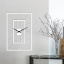 Дизайнерские настенные часы Moku Sagami 38 x 38 см Белые Суми