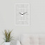 Дизайнерские настенные часы Moku Sagami 38 x 38 см Белые Суми