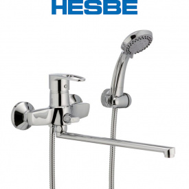 Смеситель для ванны длинный нос HESBE XIDE EURO (Chr-006)