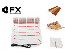 Теплый пол электрический под плитку 10м2 (20мп) 1500 ват Felix FX mat в тефлоновой изоляции
