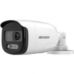 HD-TVI відеокамера 2 Мп Hikvision DS-2CE12DFT-PIRXOF (2.8 мм) ColorVu з PIR датчиком та сиреною для системи відеоспостереження Бушеве