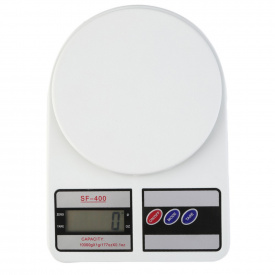 Электронные кухонные весы RIAS SF- 400 с LCD-дисплеем 10 кг White (3sm_523460064)