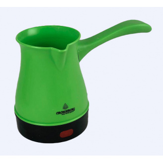 Электрическая кофеварка-турка Crownberg CB-1564 со съёмной подставкой 500 мл Зеленая