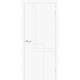 Полотно дверне Cortex ГЕОМЕТРІЯ 05 "ДВЕРІ УКРАЇНА" 600мм silk matt білий ГЛУХЕ (40мм)