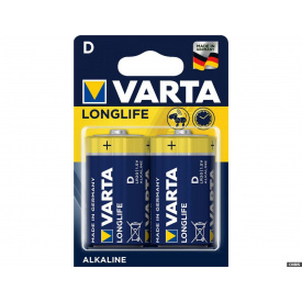 Батарейка D VARTA Longlife LR20 2шт/блістер Alkaline