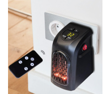 Портативный тепловентилятор мини электрообогреватель комнатный в розетку Handy heater дуйка 400 Вт Черный