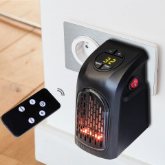 Портативний тепловентилятор міні електрообігрівач в розетку Handy heater дуйка 400 Вт Чорний Вінниця