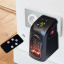 Портативный тепловентилятор мини электрообогреватель комнатный в розетку Handy heater дуйка 400 Вт Черный Киев