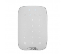 Беспроводная сенсорная клавиатура Ajax Keypad Plus white со считывателем карт Pass и брелоков Tag