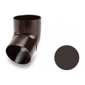 Коліно 67 градусів Galeco PVC 150/100 100 мм темно-коричневий