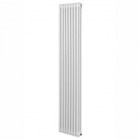 Вертикальные дизайнерские радиаторы отопления ARTTIDESIGN Bari II 8/1800/380 белый матовый