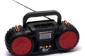 Портативное FM-радио EPE FP-131-S с USB/TF/MP3 Музыкальный плеер Аккумуляторный с солнечной панелью Черный с красным FK31-401