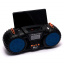 Портативное FM-радио EPE FP-131-S с USB/TF/MP3 Музыкальный плеер Аккумуляторный с солнечной панелью Черный с синим RMP28-324 Житомир